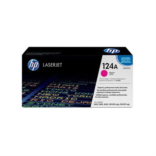 CARTUCHO DE TONER HP 124A MAGENTA LASERJET ORIGINAL Q6003A-HP