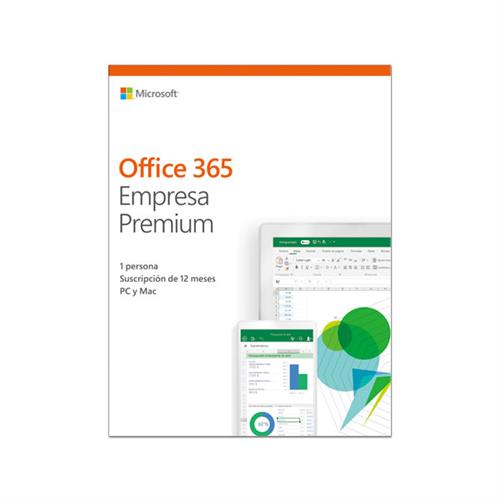 PAQUETERIA OFFICE 365 EMPRESA PREMIUM MICROSOFT 1 LICENCIA 1 AÑO-MICROSOFT