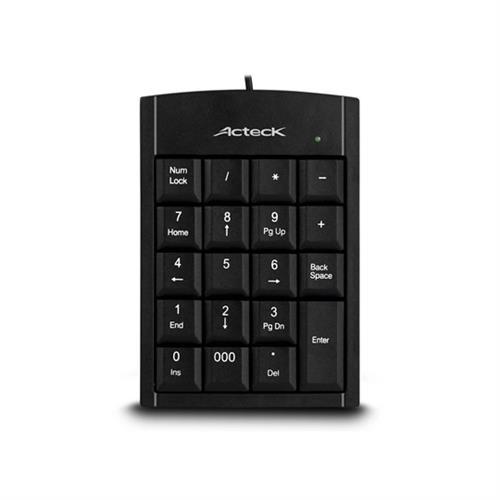 TECLADO NUMERICO ACTECK AC-01015 INTERFAZ USB NEGRO-ACTECK