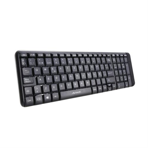 TECLADO INALAMBRICO INALAMBRICO ACTECK AC-916615 RECEPTOR MICRO USB COLOR NEGRO-ACTECK