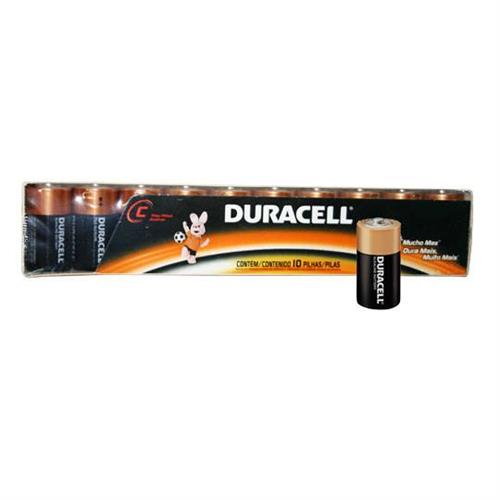 PILA ALCALINA DURACELL C DE 1.5 VOLTS 10 PIEZAS-DURACELL