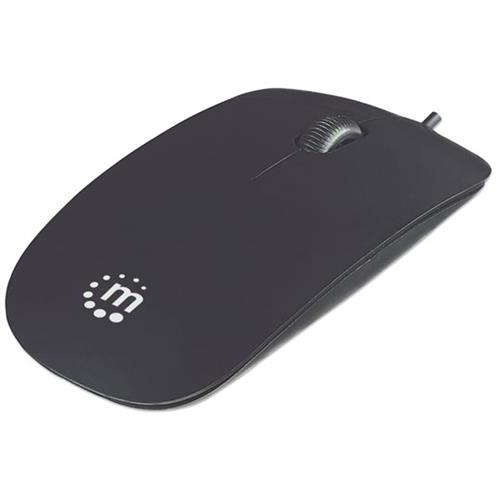 MOUSE MANHATTAN 178402 MINI RATON OPTICO SILUETA NEGRO-MANHATTAN