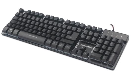 TECLADO GAMING MANHATTAN 178457 CONEXIÓN USB NEGRO-MANHATTAN