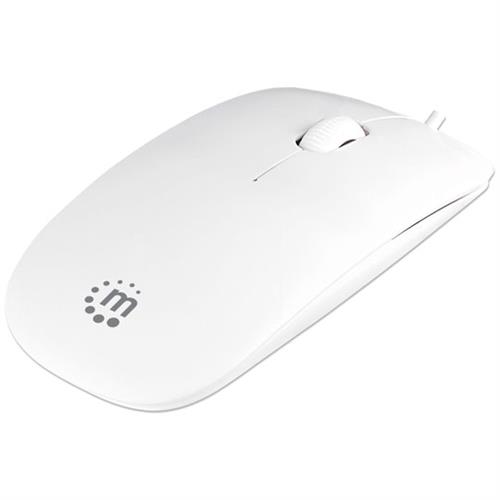 MOUSE MANHATTAN 178815 MINI RATON OPTICO SILUETA BLANCO-MANHATTAN