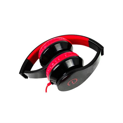 AUDIFONOS MASTER CHOICE EL-995180 ALÁMBRICOS 3.5 MM COLOR NEGRO CON ROJO-PERFECT CHOICE