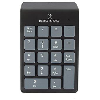 TECLADO NUMERICO INALAMBRICO PERFECT CHOICE PC-201014 USB COLOR NEGRO-PERFECT CHOICE