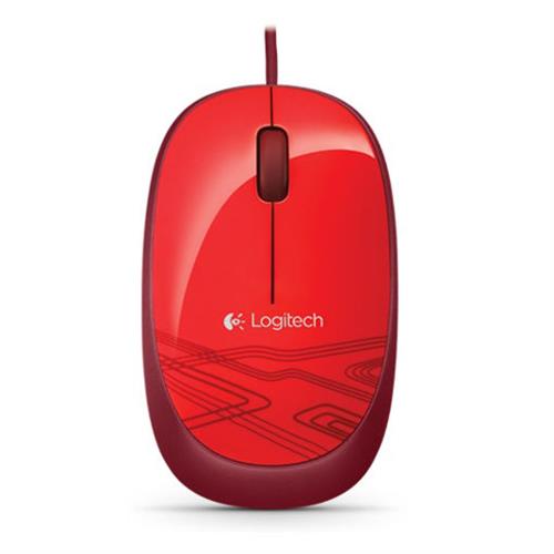 MOUSE LOGITECH M105 ALAMBRICO CONEXION USB COLOR ROJO-LOGITECH