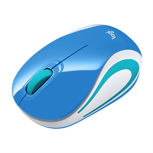 MOUSE LOGITECH MINI M187 INALAMBRICO CONEXION USB COLOR AZUL-LOGITECH