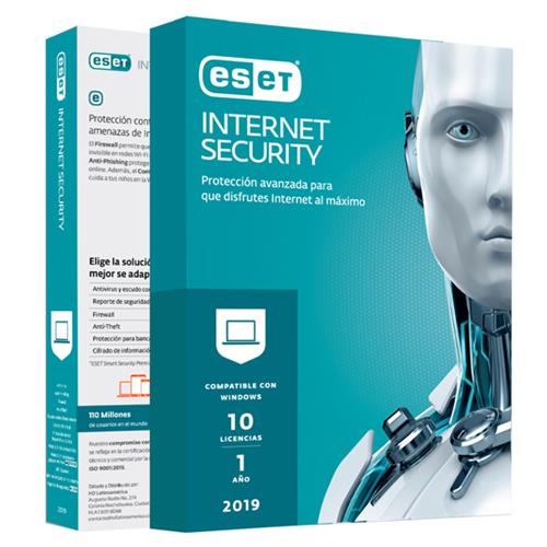 ANTIVIRUS ESET INT SEC CON 10 LICENCIAS-ESET