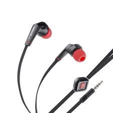 AUDIFONOS IN-EAR ALAMBRICOS STEREN AUD-329 3.5 MM NEGRO CON ROJO-STEREN