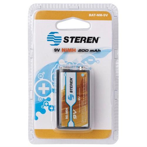 PILA RECARGABLE STEREN 9 CON 1 PIEZA-STEREN