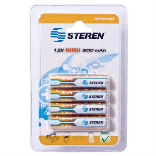 PILA RECARGABLE STEREN AAA 4 PIEZAS-STEREN