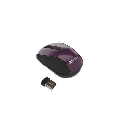 MOUSE MINI INALAMBRICO VERBATIM 97473 CONEXION USB COLOR MORADO-VERBATIM