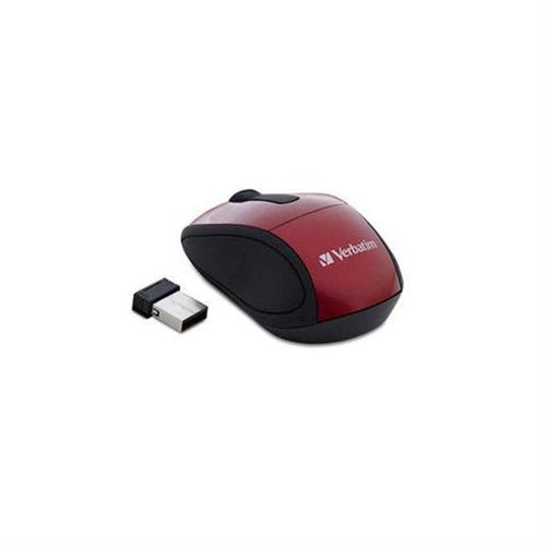 MOUSE MINI INALAMBRICO VERBATIM 97540 CONEXION USB COLOR ROJO-VERBATIM