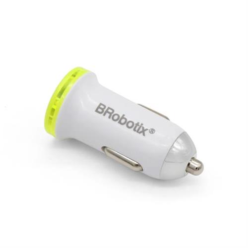 CARGADOR PARA AUTO BROBOTIX 963271 COLOR AMARILLO CON BLANCO-BROBOTIX