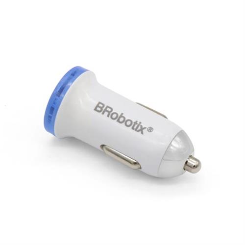 CARGADOR PARA AUTO BROBOTIX 963288 COLOR AZUL CON BLANCO-BROBOTIX