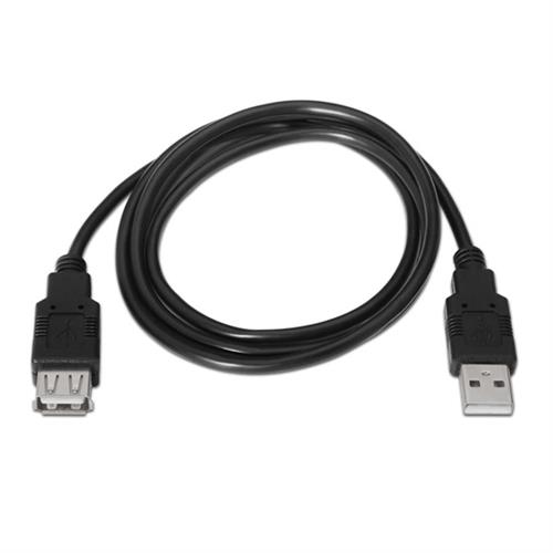 CABLE BROBOTIX 102345 CABLE USB A-B EXTENSION V2.0 4.5M 4.5 METROS NEGRO MACHO A HEMBRA-BROBOTIX