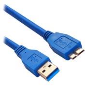 CABLE DE TRANSFERENCIA DE DATOS BROBOTIX 364110 USB V3.0 TIPO A A MICRO USB AZUL 1 METRO-BROBOTIX