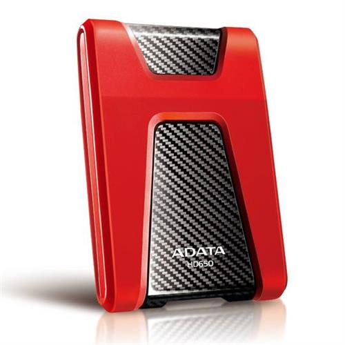 DISCO DURO EXTERNO ADATA HD650 DE 1 TB COLOR ROJO-ADATA