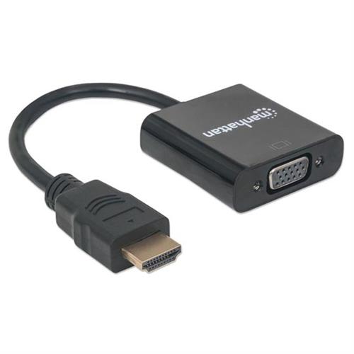 CONVERTIDOR MANHATTAN 151467 HDMI A VGA NEGRO-MANHATTAN