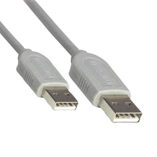 CABLE MANHATTAN 317887 USB A-A 1.8 METROS GRIS MACHO A MACHO-MANHATTAN