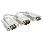 CABLE MANHATTAN 328302 VGA TRES ENTRADAS 5 CM GRIS 2 MACHOS 1 HEMBRA-MANHATTAN