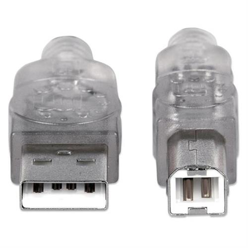 CABLE MANHATTAN 340458 USB 3 METROS GRIS A MACHO A B MACHO-MANHATTAN