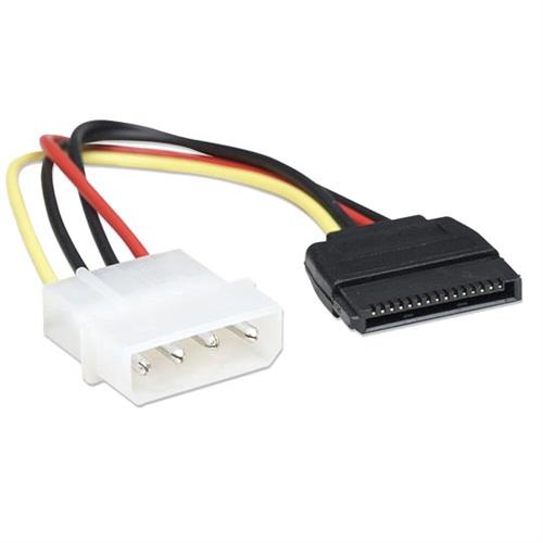 CABLE MANHATTAN 342766 MOLEX A SATA 15 PIN NEGRO 0.2 METROS-MANHATTAN