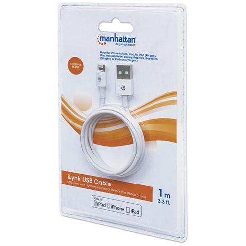 CABLE MANHATTAN 393744 8 PINES A USB BLANCO 1 METRO-MANHATTAN