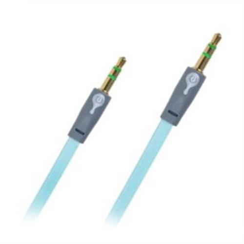 CABLE AUDIO 3.5 MM MACHO A MACHO PERFECT CHOICE COLOR GRIS DE 1 METRO EL-994435-PERFECT CHOICE