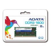 MEMORIA RAM GENERICA ADATA DE 8 GB EMBALAJE SODIMM TECNOLOGIA DDR3 VELOCIDAD DE 1600 MHZ-ADATA