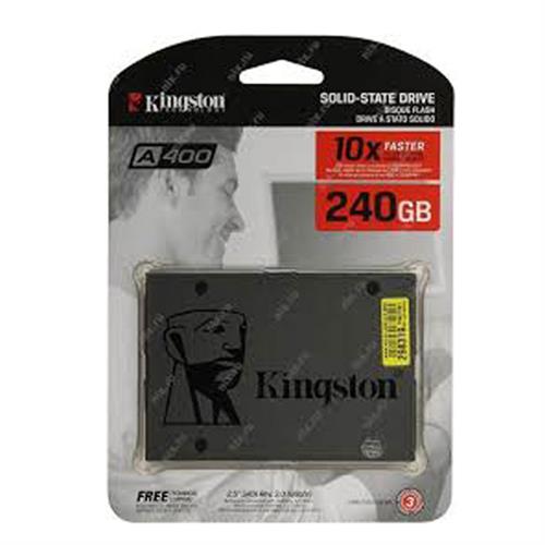 UNIDAD DE ESTADO SOLIDO KINGSTON A400 CAPACIDAD DE 240 GB FACTOR DE FORMA 2.5-KINGSTONE