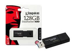 MEMORIA USB 3.0 KINGSTON DT100G3 DE 128 GB NEGRO-KINGSTONE