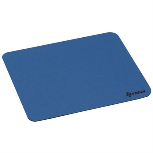 MOUSEPAD SENCILLO STEREN COM-030 FABRICADO EN HULE ESPUMA Y TELA COLOR AZUL-STEREN