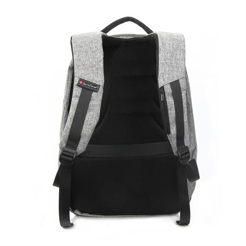 MOCHILA TECHZONE TZ18LBP02 DE POLIESTER COLOR GRIS-TECHZONE