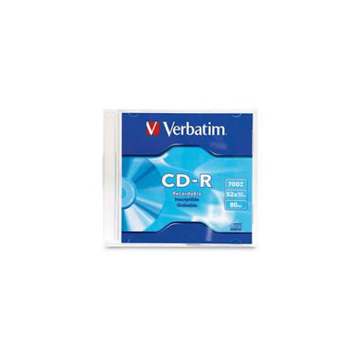 DISCO COMPACTO CD-R VERBATIM 94776 700 MB VELOCIDAD 52X PRESENTACION INDIVIDUAL-VERBATIM