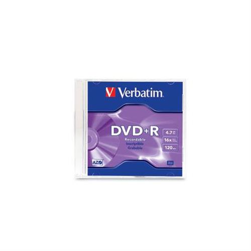 DVD DVD R VERBATIM 95059 CAPACIDAD 4.7GB VELOCIDAD DE TRANSFERENCIA 16X INDIVIDUAL-VERBATIM