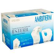 GUANTES AMBIDERM LATEX MEDIANA BLANCO-ABIDERM