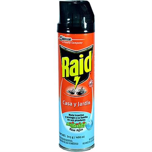 INSECTICIDA AEROSOL CASA Y JARDIN RAID 305 GR-RAID