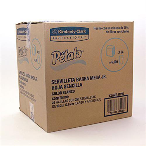 SERVILLETA INTERDOBLADA PETALO 91694 DE 250 HOJAS 24 PAQUETES-KIMBERLY CLARK