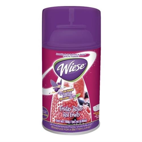 AROMATIZANTE AEROSOL BREEZE MATIC WIESE FRUTAS ROJAS 180 GR-WIESE