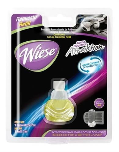 AROMATIZANTE PARA AUTOMOVIL REPUESTO WIESE ATRAKTION 7 ML-WIESE