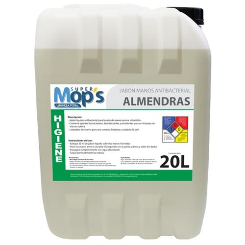 JABON LIQUIDO PARA MANOS MOPS ALMENDRAS 20 LT-MOPS