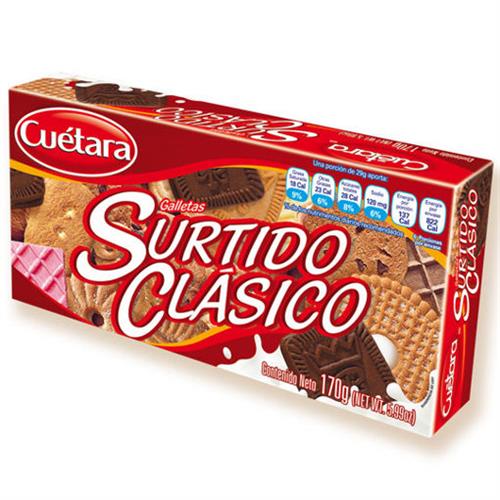 GALLETAS SURTIDO CLASICO CUETARA DE 170 GRAMOS-CUETARA