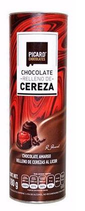 CHOCOLATE RELLENO DE CEREZA AL LICOR PICARD 1 TUBO CON 15 PIEZAS-PICARD