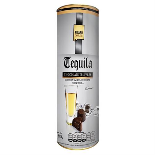 CHOCOLATE RELLENO DE TEQUILA PICARD 1 TUBO CON 15 PIEZAS-PICARD