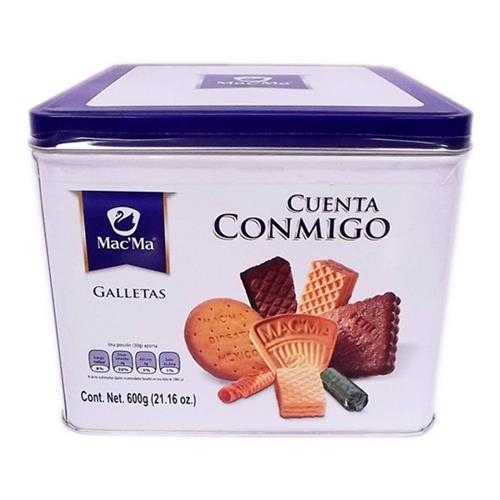 GALLETAS CUENTA CONMIGO MAC MA DE 600 GRAMOS-MACMA