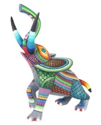 Alebrije Elefante de la fortuna, Lucky Elephant-ALEBRIJE MXART