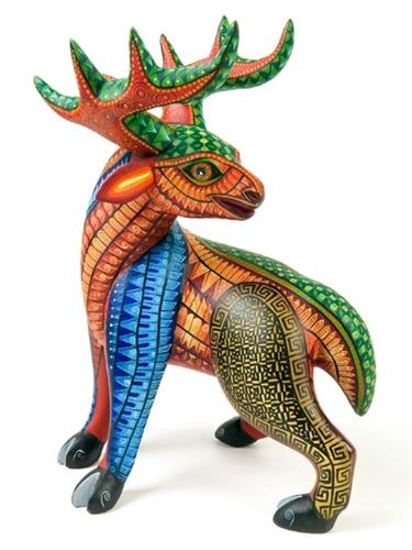 Alebrije Alce de la abundancia, Elk of Plenty-ALEBRIJE MXART