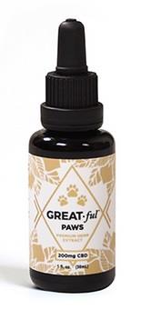 Aceite CBD para Mascotas Paws 200 mg - 30 ml Greatful-GREATFUL